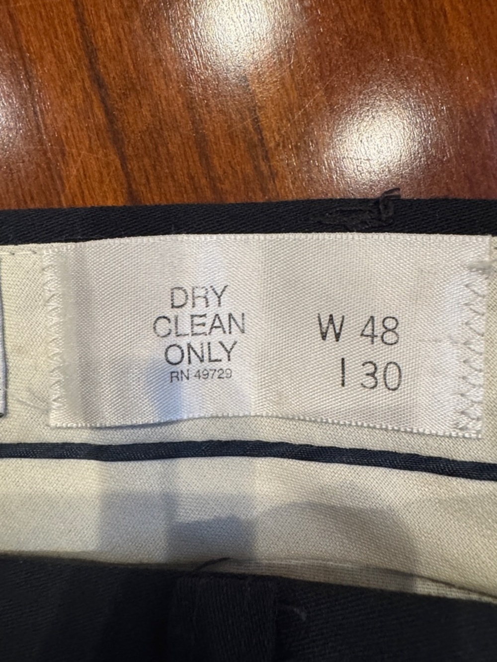 NWOT Alexander Lloyds Men's Dark Navy Pleated Dress Pants - Picture 3 of 5